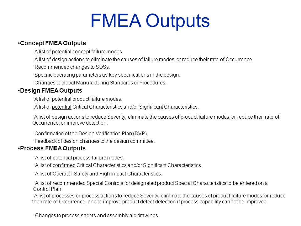 CONCEPT AND CASE STUDY FMEA AND CONTROL PLAN